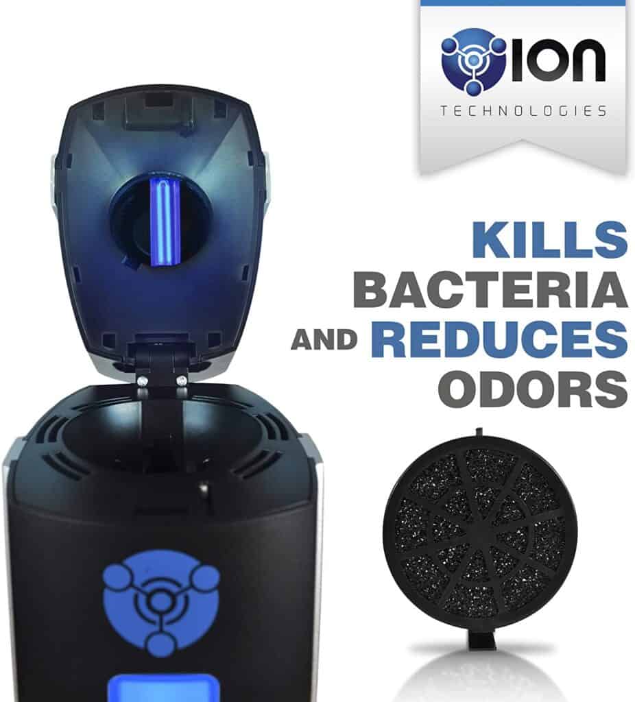 OION Ionic Air Purifier with UV-C Sanitizer - UV light