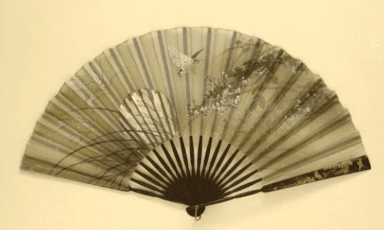 A Japanese folding fan