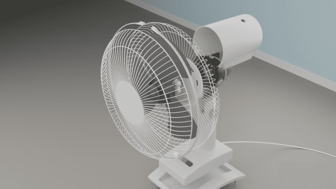 What is an oscillating (rotating) fan and how does it work?