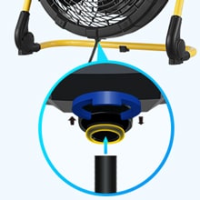 Geek Aire Battery-operated Misting Fan  - how to attach the hose