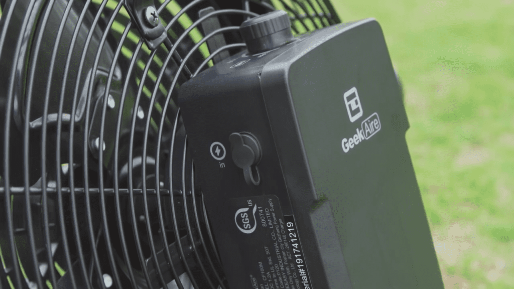 Geek Aire Battery-operated Misting Fan  - battery replacement