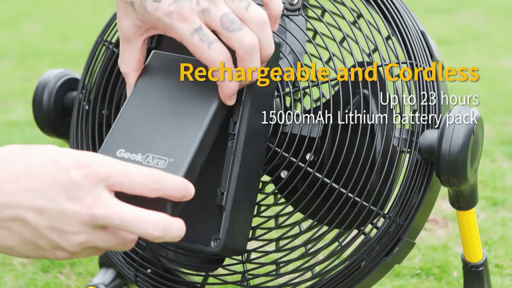 Geek Aire Battery-operated Misting Fan  - battery